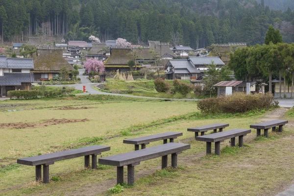 日本京都三山历史村的农村景观 — 图库照片