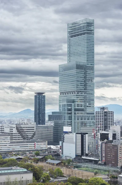 Skyline Della Città Osaka Giappone — Foto Stock
