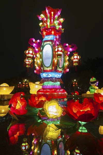 Čínská Lucerna Oslavu Čínského Nového Roku — Stock fotografie
