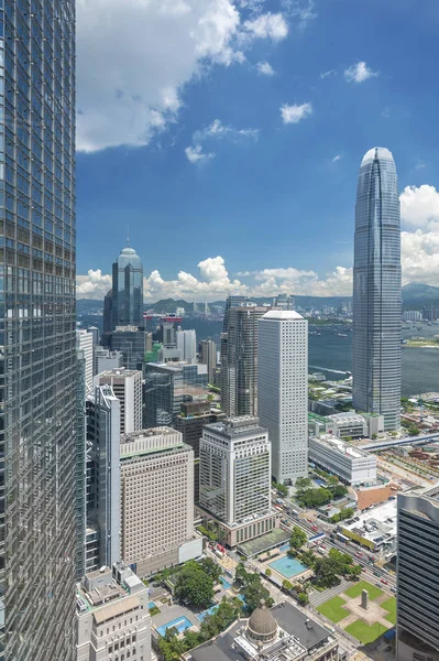 Moderne Wolkenkratzer Und Bürogebäude Hongkong — Stockfoto