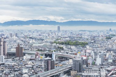 Osaka şehrinin silüeti, Japonya