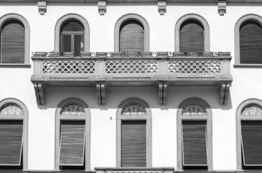 Dış klasik mimari lake Como, İtalya