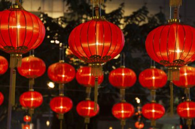 Çin Yeni Yıl Kutlaması için Çin Feneri