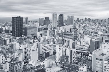 Osaka şehrinin silüeti, Japonya