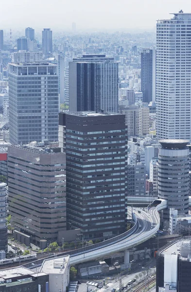 Skyline Della Città Osaka Giappone — Foto Stock