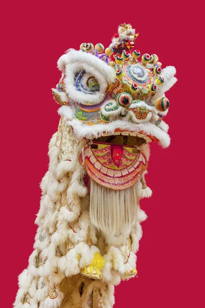 Κοστούμι Χορού Λιοντάρι Που Χρησιμοποιείται Κατά Διάρκεια Του Κινεζικού Νέου — Φωτογραφία Αρχείου