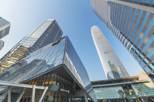 Hongkong Kina Februari 2017 Skyline Centrala Distriktet Hong Komg Stad — Stockfoto