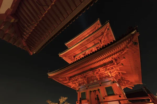 Ναός Ναός Πύργο Ψηλό Παγόδα Στο Κιότο Της Ιαπωνίας Κιγιομιζού — Φωτογραφία Αρχείου