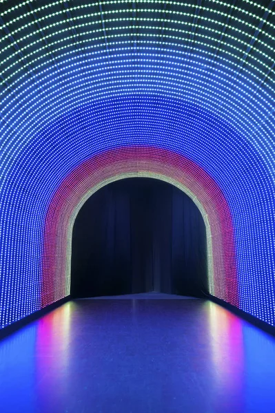 Тунель Веселки Світлодіодне Світло — стокове фото