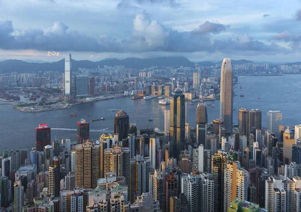 Victoria Porto Della Città Hong Kong — Foto Stock