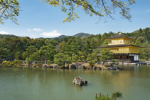 Kinkaku Templo Del Pabellón Oro Kyoto Japón — Foto de Stock