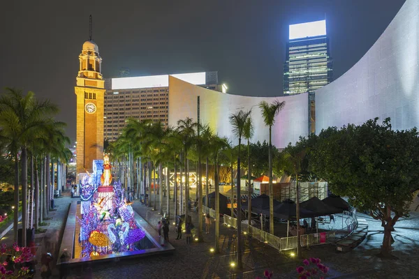 香港尖沙咀地区の時計塔 — ストック写真