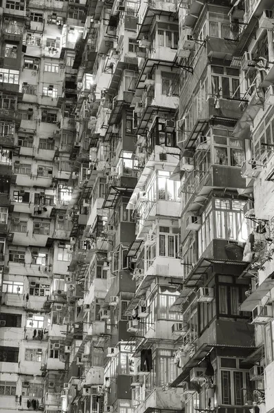 Edifício Antigo Apartamento Hong Kong — Fotografia de Stock