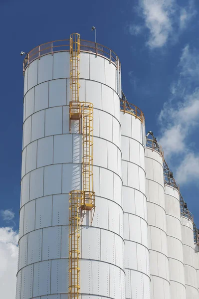 Oil Tank Chemical Factory Stock Image