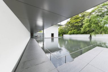 Kanazawa, Japonya - 02 Haziran 2017: DT Suzuki Müzesi. Daisetsu Teitaro Suzuki, bir bilim adamı batıda Yayilim Uzakdoğu felsefesinde enstrümental Eserleri Müzesi anısına.