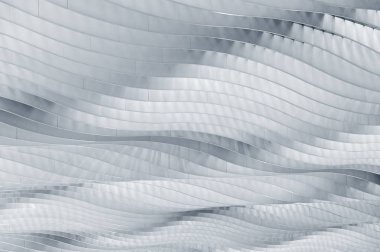 Modern çatı eğri ile bina 