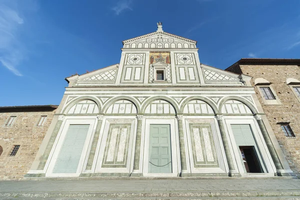 Iglesia San Miniato Monte Florencia Toscana Italia Una Basílica Florencia —  Fotos de Stock