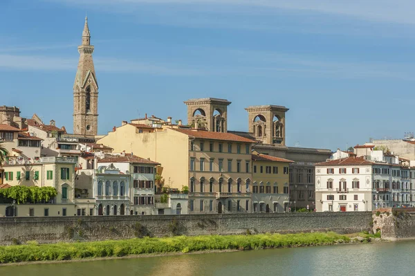 Набережна Річки Арно Міста Флоренції Тоскана Італія — стокове фото