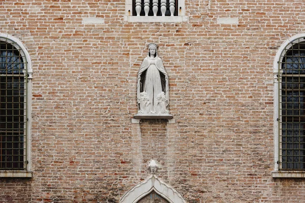 Pomnik Najświętszej Marii Panny Wenecji Włochy — Zdjęcie stockowe