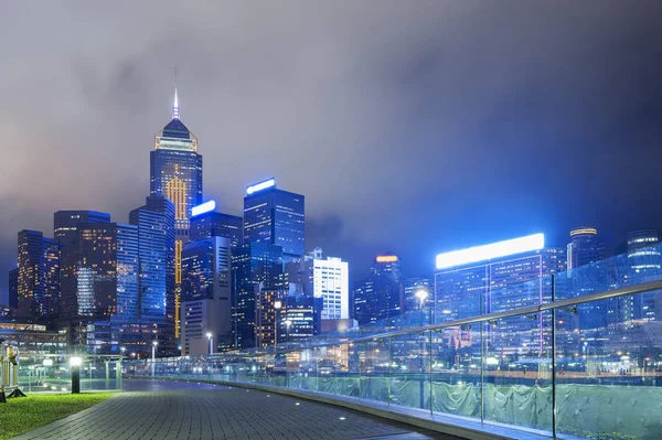 Hong Kong Ciudad Por Noche — Foto de Stock