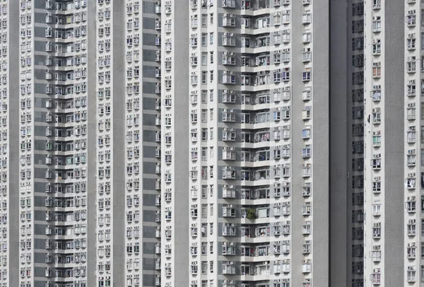 Extérieur Immeuble Résidentiel Grande Hauteur Hong Kong — Photo