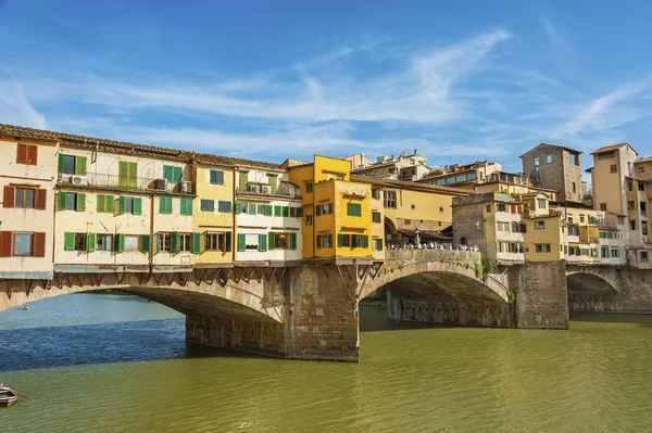 Ponte Vecchio Mercato Del Bridge Nel Centro Firenze Tus — Foto Stock