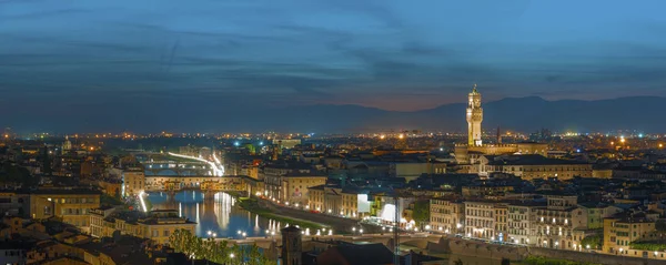 历史名城佛罗伦萨的天际线 托斯卡纳 意大利在黄昏 — 图库照片