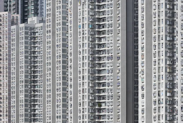 Utanför Höghus Byggnad Hongkong Stad — Stockfoto