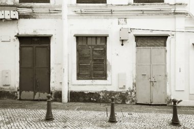 Macau, Çin 'de terk edilmiş bir ev.