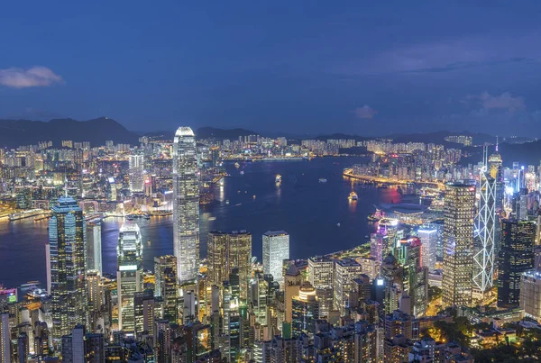 Порт Виктория Гонконге — стоковое фото