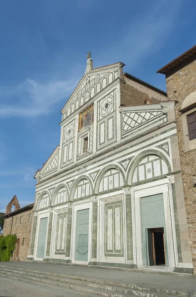 Kyrkan San Miniato Monte Florens Toscana Italien Det Basilika Florens — Stockfoto
