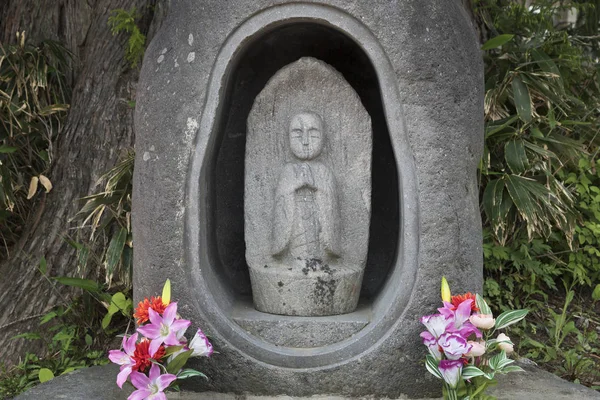 Japans Steen Boeddha Sculptuur Tateyama Kurobe Alpine Route Japan — Stockfoto