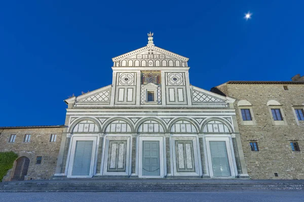 Kyrkan San Miniato Monte Florens Italien Det Basilika — Stockfoto