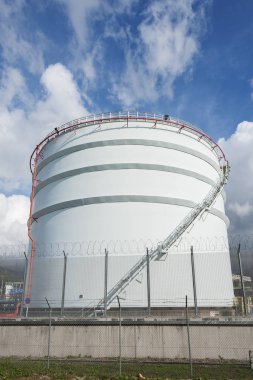 Petrol tankı yakın arka plan