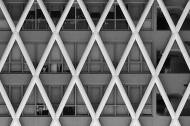 Modern binanın ön cephesi