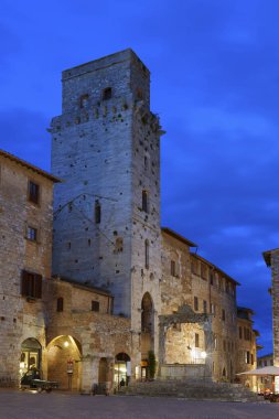 San Gimignano 'da Kule, Toskana, İtalya