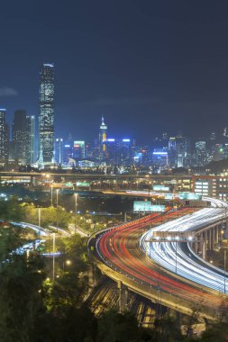 Geceleyin Hong Kong Şehri