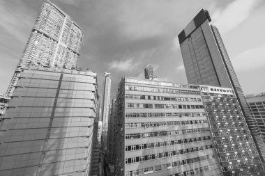 Hong Kong 'da yüksek binalar.