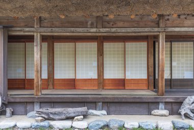 Eski çiftlik içinde tarihi köy, Shirakawa-gitmek Japonya