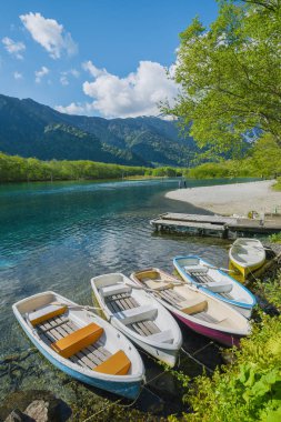 Pastoral manzara Kamikochi, Nagano, Japonya