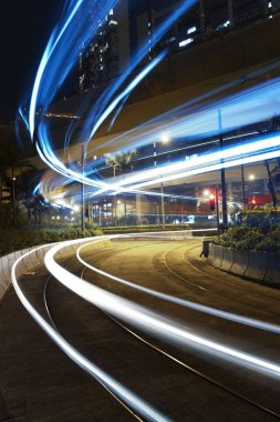 Hong Kong 'da gece trafiği