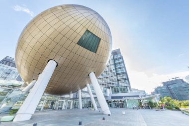 Hong Kong, Çin - 27 Mayıs 2018: Hong Kong Bilim ve Teknoloji Parkları. Hong Kong Hükümeti tarafından yeni kurulmuş tesisler, hizmetler ve dinamik bir ortam sağlamak için yönetiliyor..