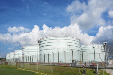 Petrol tankı yakın arka plan