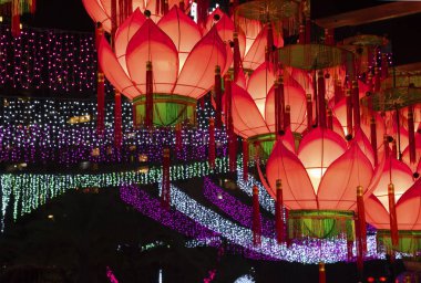 Çin Yeni Yıl Kutlaması için Çin Feneri