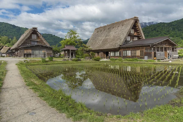 Pueblo Histórico Shirakawa Japón Primavera — Foto de Stock