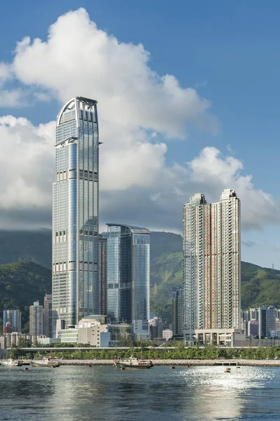 Hong Kong Stadtbild Hautnah Hintergrund — Stockfoto