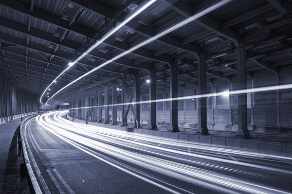 Tráfico Túnel Primer Plano Fondo — Foto de Stock