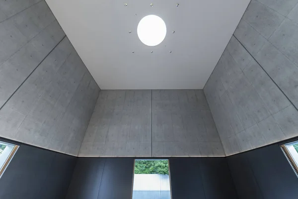 Ceiling of interior of modern architecture