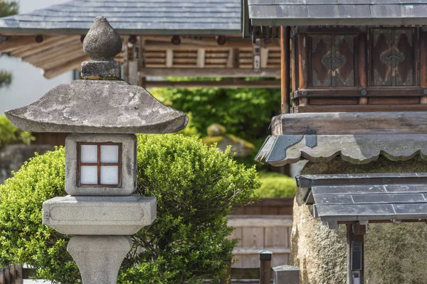 Lanterna Pietra Giapponese Nella Città Storica Takayama Giappone — Foto Stock