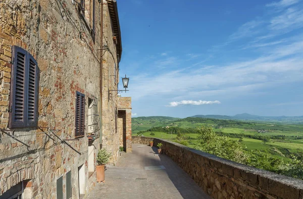 Pienza Olaszország Toscana Idilli Táj — Stock Fotó